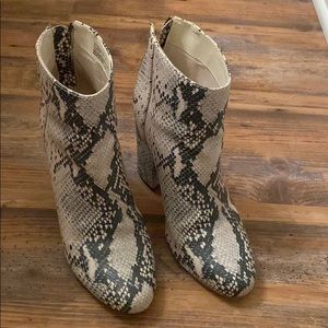 Steve Madden Snakeskin Booties